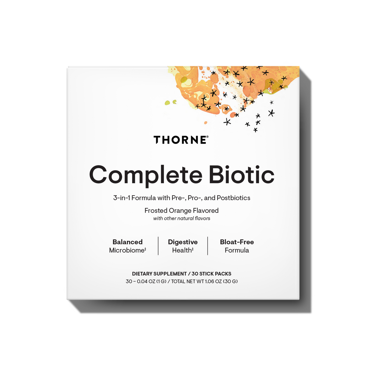 Thorne Complete Biotic carton on a white background