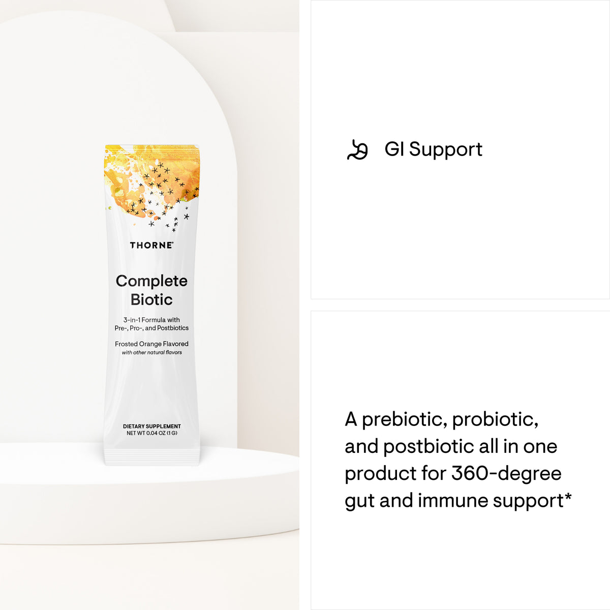 Thorne Complete Biotic formula overview graphic