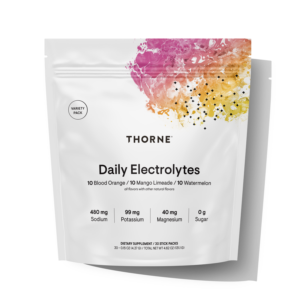 Thorne Daily Electrolytes variety pack pouch laid flat