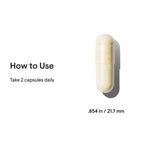 Basic Nutrients 2/Day capsule with size and usage instructions