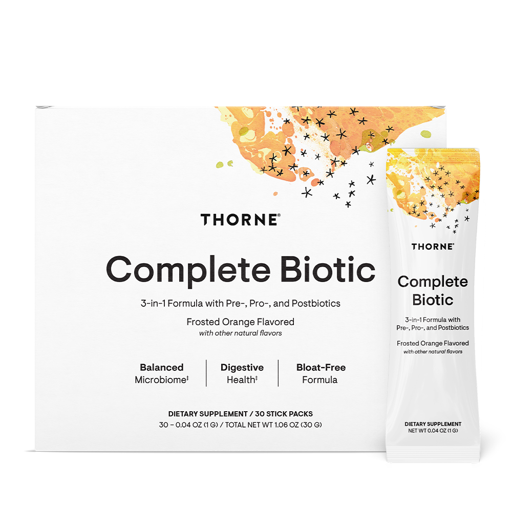 Thorne Complete Biotic carton and stick packs