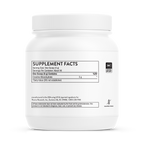 Thorne Creatine tub, back label with supplement facts