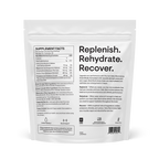 Thorne Daily Electrolytes pouch, back panel with supplement facts