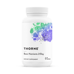 Thorne Basic Nutrients 2/Day multivitamin bottle, front label